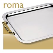 Tava cu maner aurit 35 cm ROMA