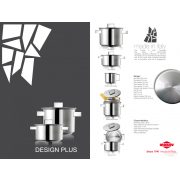 Cratiță cu capac DESIGNPLUS 20 cm 2,5 l