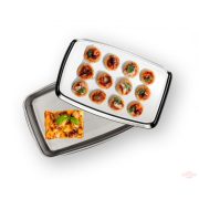 Tava pentru cuptor, cu capac 29,5x19cm