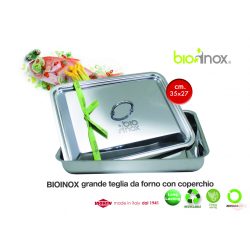 Tava pentru cuptor, BIO INOX, cu capac 35 cm