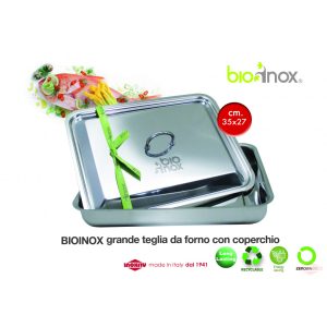 Tava pentru cuptor, BIO INOX, cu capac 35 cm