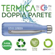 Termos inox Albastru, cu perete dublu 500 ml