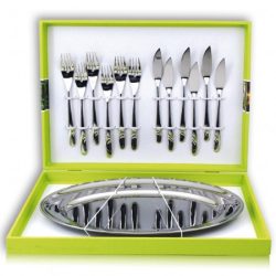 Set tacam peste Ottocento 6 pers,cut lux.