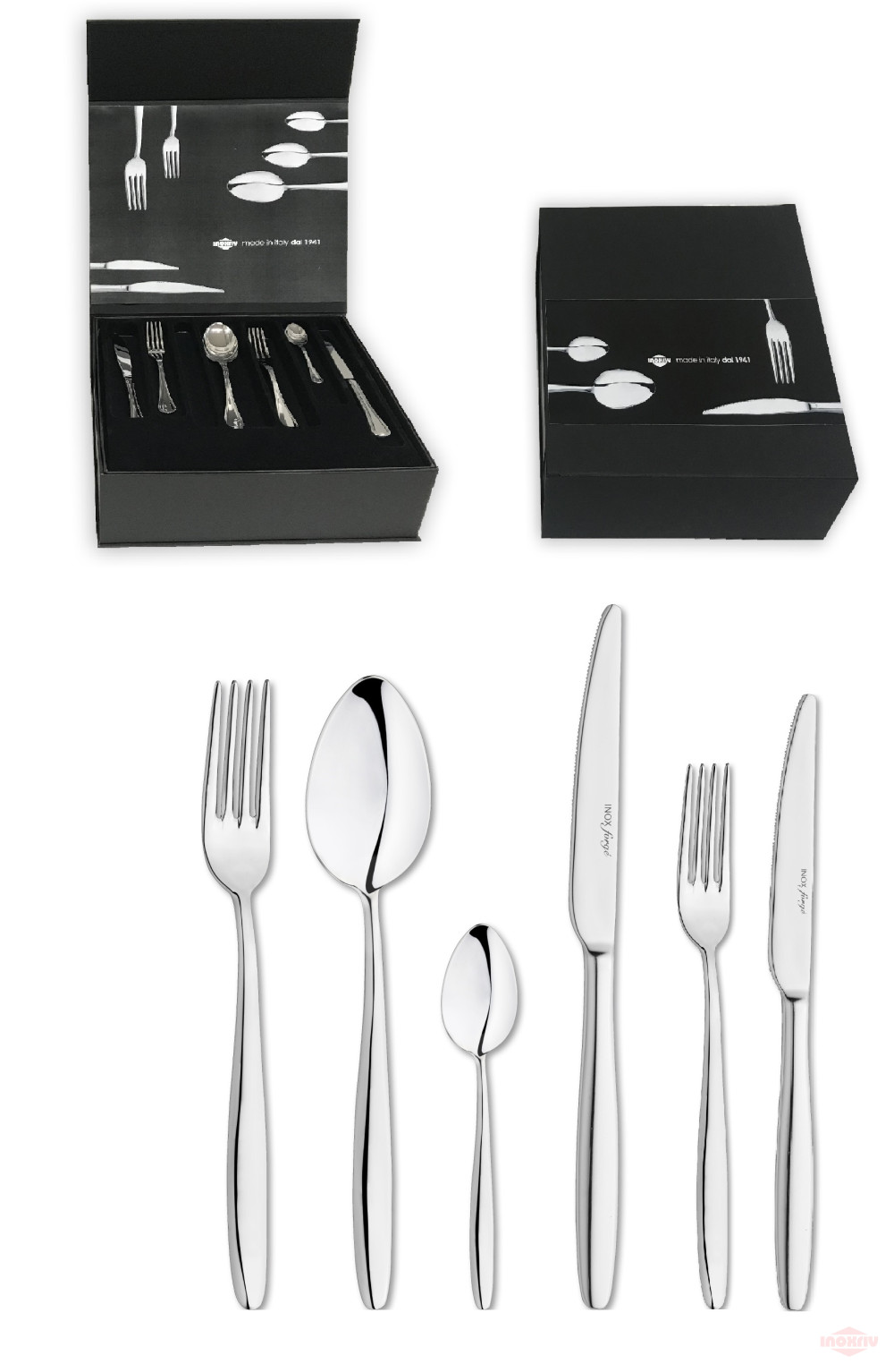 Set De Pâtes Amour Story Inoxriv – Faitout 5L Avec Panier Et Couvercle (Induction, Fabriqué En Italie)