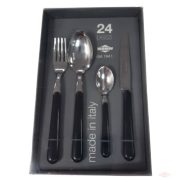 Set tacam Cinzia 24 ps. negru