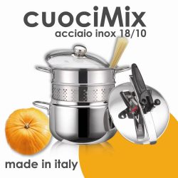 CuociMix set oala sub presiune 5lt+vas pentru paste