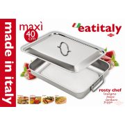 Tavă pentru cuptor, cu capac EatItaly, 40*32*5 cm